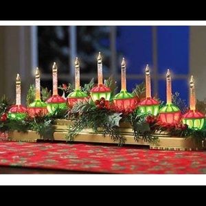 Vintage look Bubble light Christmas centerpiece
